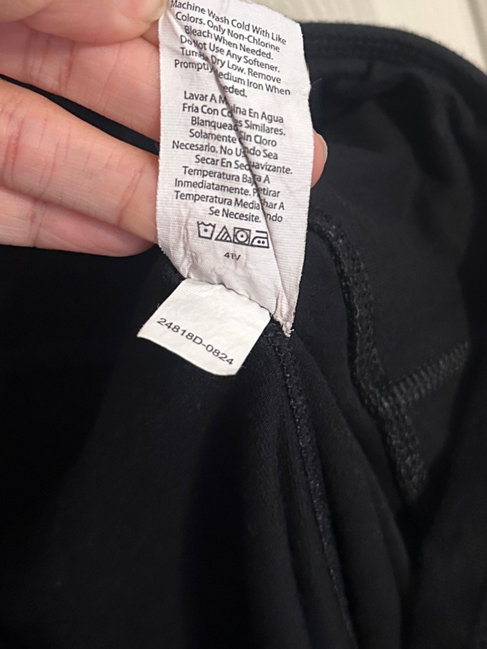 Athletic Works Women's High-Rise Pocket Leggings, Black, Sz M (8-10) - Picture 7 of 7